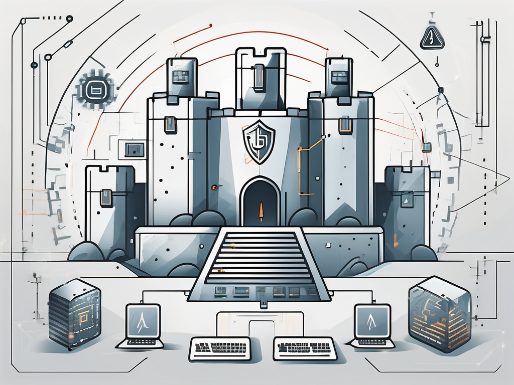 A secure fortress representing it security